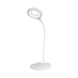 LAMPARA DE MESA SARLI BLANCO FLEXIBLE LED 5W 4000K AUTÓNOMA