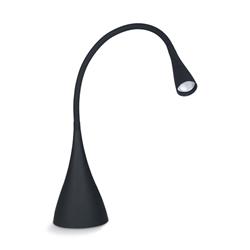 LAMPARA DE MESA ARGENTA NEGRA FLEXIBLE Y 3 POSICIONES DE LUZ LED 4W 480LM