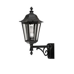 FAROL VENEZIA ESQUINERO SOPORTE INFERIOR NEGRO E27 IP44