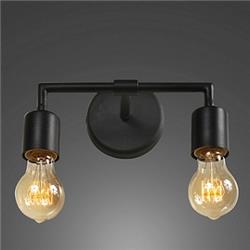 APLIQUE VINTAGE NEGRO 2 LUCES E27