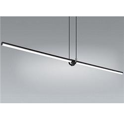 COLGANTE TUB BARRA NEGRO CON ILUMINACION DE LED CONTINUA 14W 3000K