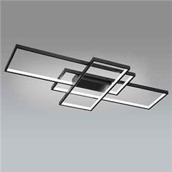 PLAFON/APLIQUE RECTANGLE XL NEGRO LED INDIRECTA 93W 3000K