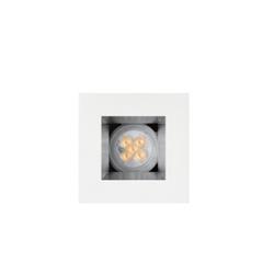 EMBUTIDO TECHO TYR BLANCO VIDRIO SATINADO 1 LUZ GU10 IP44
