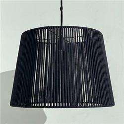 COLGANTE ANTONIA NEGRO 40CM DIAMETRO X 28CM DE ALTO E27
