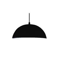 COLGANTE BARADERO 1/2 ESFERA CHAPA NEGRO 1LUZ E27