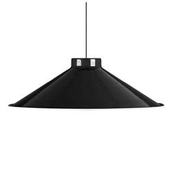 COLGANTE ECO PANTALLA DE CHAPA ARMADA NEGRA Ø25CM E27