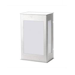 FAROL 130-01 ALUMINIO BLANCO 1 LUZ E27 IP44 250MM X 95MM X 155MM