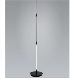 LAMPARA DE PIE BARRA NEGRA 3 TRAMOS MOVILES INDIVIDUALES LED 25W 3200K