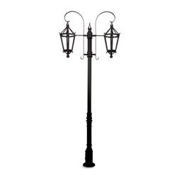 FAROLA 8361/2/R DOBLE ALUMINIO NEGRO E27 IP23