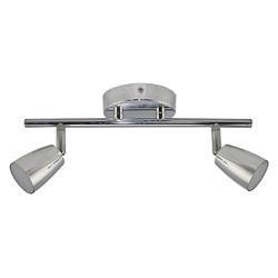 APLIQUE ZOÉ II CROMO BRILLANTE LED INTEGRADO 2 LUCES 10W BASE 32.5CM LARGO