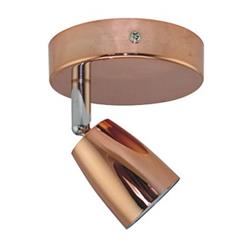 APLIQUE TADD I COBRE BRILLANTE LED INTEGRADO 5W BASE 10CM DIAMETRO