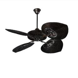 VENTILADOR RATTAN MODELO CASABLANCA CHOCOLATE OSCU