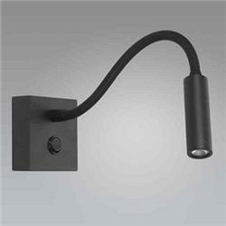 APLIQUE FLEX NEGRO CON INTERRUPTOR LED 3W 3200K