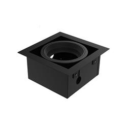 EMBUTIDO BOX 1 LUZ NEGRO CON DOBLE MOVIMIENTO AR111