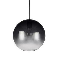 COLGANTE AARHUS M VIDRIO NEGRO 1 LUZ E27 20CM DIÁMETRO