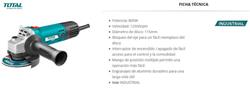 *AMOLADORA ANGULAR 800W/115MM/12500M TG1081156-4