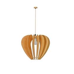 COLGANTE SEVILLA MADERA 1 LUZ E27 30CM DIAMETRO X 25CM ALTO