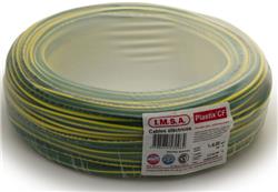 MTS.CABLE PLASTIX 6 MM VERDE/AMARILLO