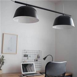 COLGANTE BERLIN 2 NEGRO LED 2x15w 4000k 70CM LARGO