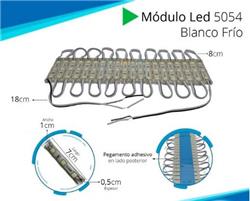 *MODULO 3 LED SMD EXT 5054 7X1CM FRIO 0.72W IP64