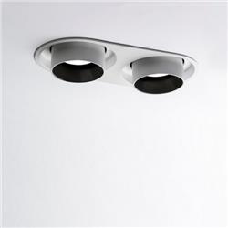 EMBUTIDO SHHH BI NEGRO 2x12W 3000K 38° 1450LM DIM IP20 Ø100x200x105MM (HUECO Ø92x192x120MM)