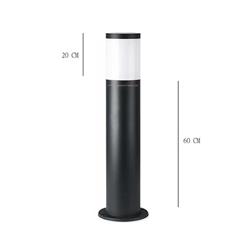 MINI FAROLA MF-80/20 NEGRA ALTURA TOTAL 80CM IP54 E27