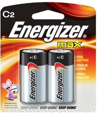 BLISTER x 2 PILAS Tamaño C ALCALINA LR14  ENERGIZER