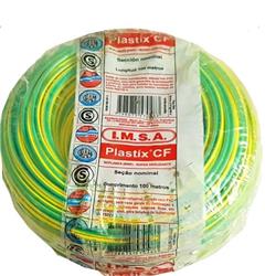 MTS.CABLE PLASTIX 10 MM VERDE/AMARILLO