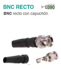 CONECTOR BNC CON CAP RECTO  -  BNC RECTO 