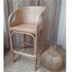 *BANQUETA ALTA DE RATTAN 78CM DE ALTURA ASIENTO