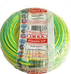 MTS.CABLE PLASTIX 16 MM VERDE/AMARILLO