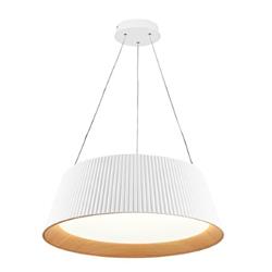 COLGANTE WOOD BLANCO INTERIOR EFECTO MADERA CON DIFUSOR ACRILICO LED 36W 3000K 3 INTENSIDADES