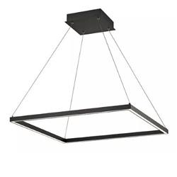 COLGANTE QUADRA NEGRO 60CM X 60CM 31W 3000K 4200LM 220V