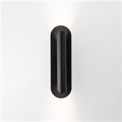 APLIQUE LE CHORI DOBLE CHANFLE BASE NEGRA CON SPOT BRONCE MATE