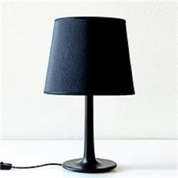LAMPARA DE MESA TRINI MK28 NEGRA CON PANTALLA DE GROSS NEGRA E27