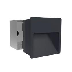 EMBUTIDO PARED ALEO C GRIS GRAFITO 3,5W 118x111° 3