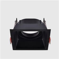 EMBUTIDO SIVAN-NN NEGRO GU10 85MM x 85MM x 60MM ALTO (PERFORACION 75MM X 75MM)