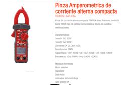 PINZA 2/20/100CA RMS 500VCA-CC Hz/999uF GAF-02A