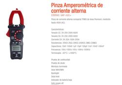 PINZA 2/20/200ACA RMS 500V Hz/999uF/TEMP. GAF-02C+