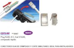 PLUG 8CONT.RJ-45 CAT.5E - RAPID FIT         CDT3-R