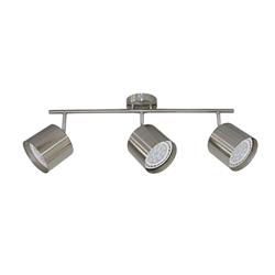 PLAFON ALBA III NIQUEL 3 LUCES AR11 CON ZOCALO GU10
