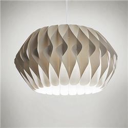 COLGANTE CAPULLO BLANCO 50CM DIAMETRO X 33CM ALTURA E27