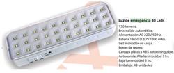 LUZ  EMERGENCIA 30 LED 150LUM 5HS. AUT. LE-30-150