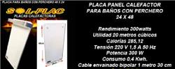 PANEL CALEFACTOR 24X48 300W C/PERCHERO BAÑO