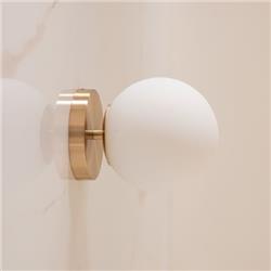 APLIQUE SPOT BRONCE CON GLOBO OPAL 15CM DIAMETRO G9