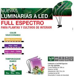 LUMINARIA LED ESPECTRO 3 VAR. FLEX CLIP SUJ. 3X10W