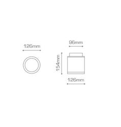 PLAFON P-100 5000-13 ALUMINIO BLANCO E27 220V IP20