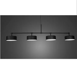 COLGANTE BALANCIN TAMBOR NEGRA 4 LUCES E27