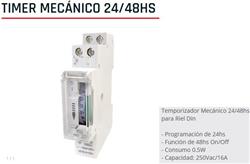 INTERRUPTOR HORARIO UN MOD. MEC.15Min. 4A  TIRM