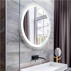 ESPEJO CIRCULAR TOUCH LUZ CALIDA LED 20W EN TODO SU CONTORNO 60CM DIAMETRO